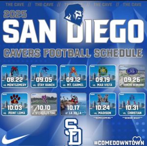 SDHS Cavers Football Schedule